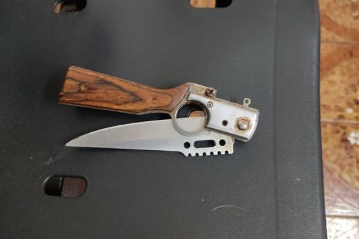 Apreensão. Arma branca ficou no 1º DP