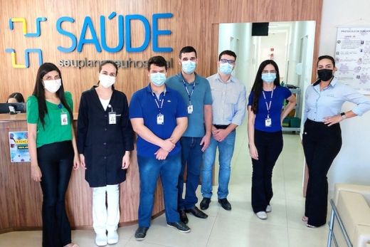 Visitantes. Representantes da Marchesan no Hospital