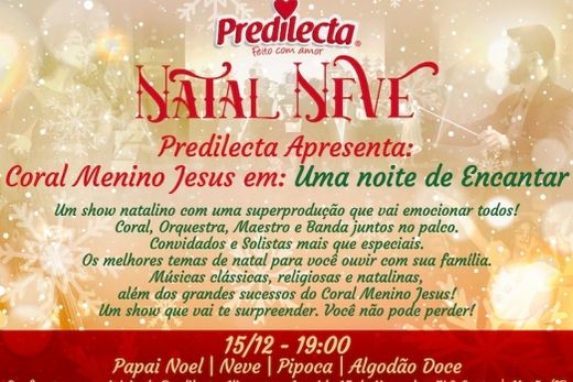 Natal Neve Predilecta começa nesta quinta-feira