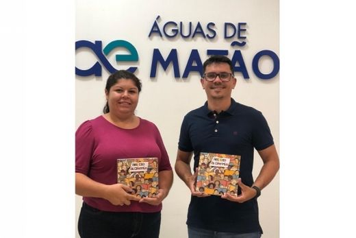 Engajamento. Camila Are Sobrinho (analista de Responsabilidade Social) e Robson Moreira (coordenador de Operações e Serviços), da Águas de Matão