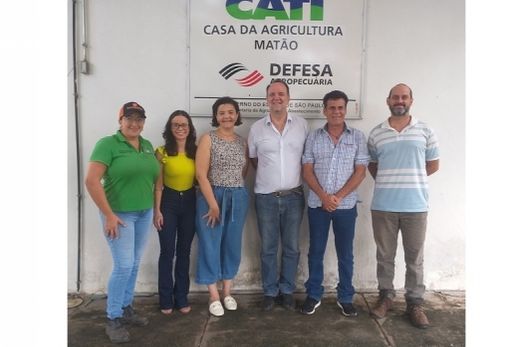 Equipe da Casa da Agricultura. Alessandra Salla, Aline Moraes, Rosângela Falconi, Luiz Manhani, Luizinho Pedro Antonio e Luiz Gustavo Pizzaia