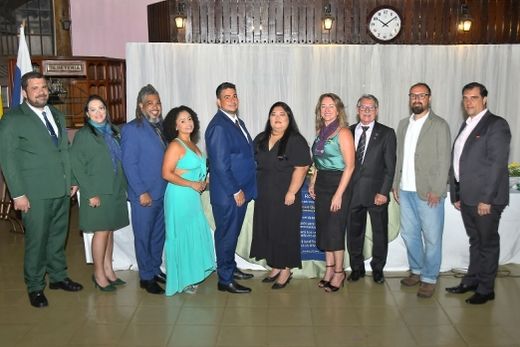 Vicente, Renata, Luiz, Sara, Lucas, Kelly, Zuleica, José Adair, Marco Antonio e Sérgio Luiz. Admissões no Quadro Social e reconhecimentos profissionais em cerimônia festiva