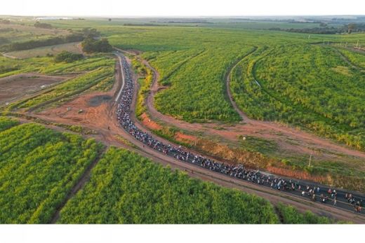 Procissão de fiéis. Caminhada da Fé aconteceu no domingo (2)