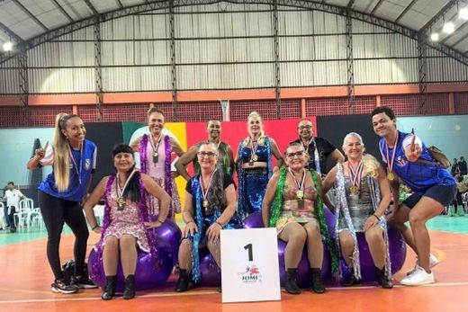 Ouro. Medalha foi conquistada pelos atletas da coreografia