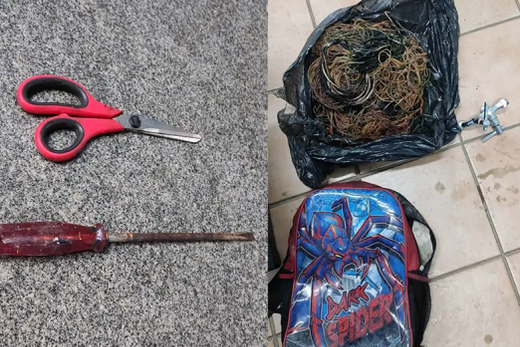Furto. Fiação era de uma residência no Centro, que ele já havia furtado anteriormente