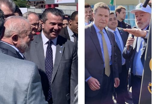 Presentes no anúncio. João Carlos Marchesan e Walter Baldan Filho estiveram com o presidente Lula na apresentação do 'Plano Safra' e do 'Plano Safra Agricultura Familiar'