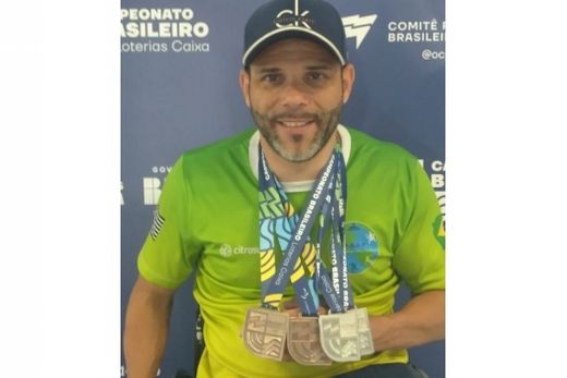 Miguel Santana. Destaque no Campeonato Brasileiro Paralímpico Loterias Caixa