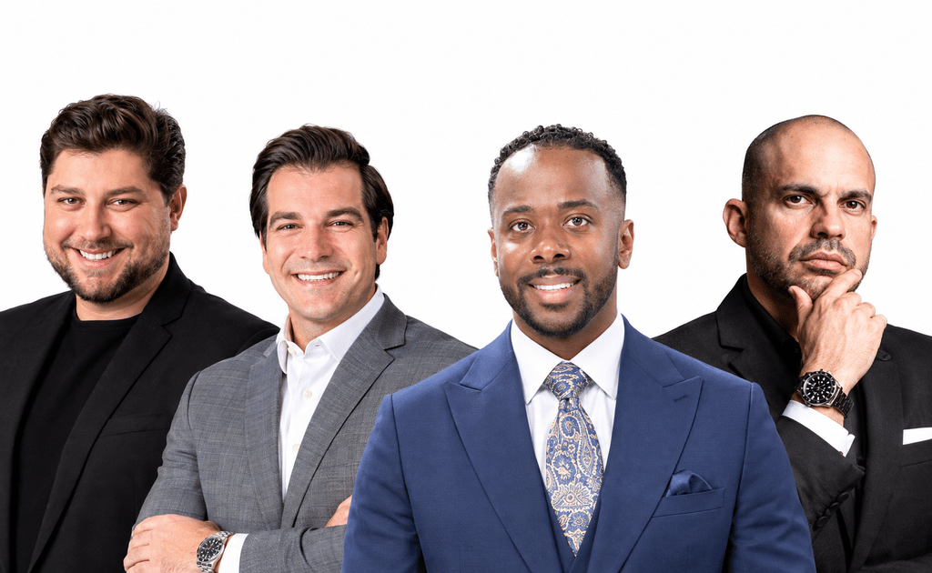 Os palestrantes. Ricardo Branco, Thiago Massicano, Higor de Oliveira e Rodrigo Salerno