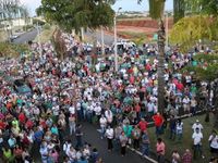 Fotos: Domingo de Ramos foi marcado pela 32ª Caminhada da Fé até Silvânia — foto 2 de 5