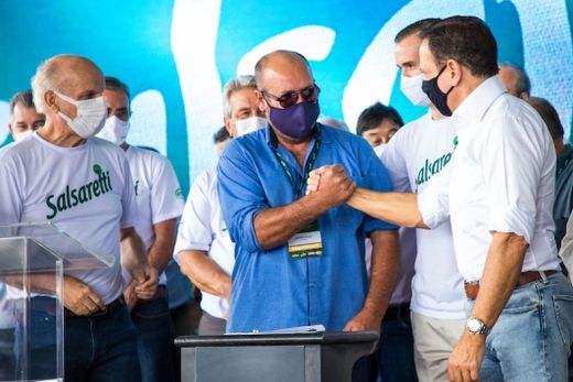 Salsaretti recebe João Doria em lançamento de programa — foto 2 de 2