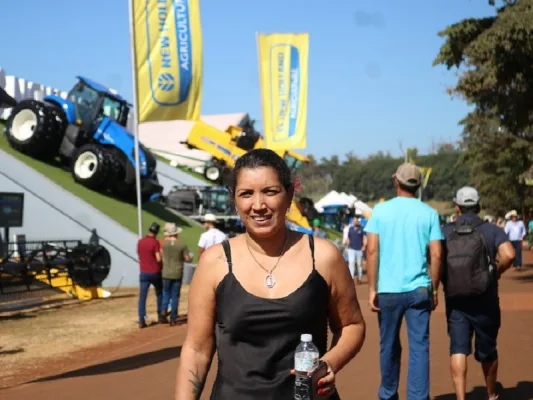 Ana Mondini visitou a Agrishow e esteve com Rodrigo Garcia — foto 1 de 1