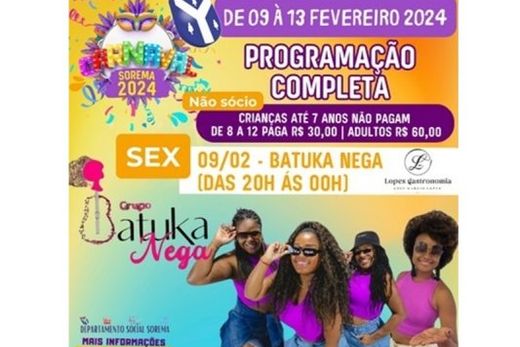 Sorema terá atrações em todos os dias de folia — foto 6 de 6