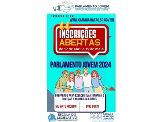 Inscrições para o Parlamento Jovem terminam hoje — foto 1 de 1
