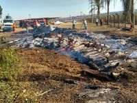 Incêndio queima canavial e atinge empresa — foto 2 de 4