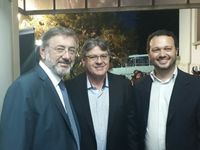 Secretário Márcio Rosa com o Prefeito Ednardo Esquetini e o Diretor de Cultura Julio Ribeiro