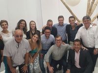 Família Marischen (Saudades Fm /Tvm), prefeito Edinardo Esquetini, Viviane Esquetini e proprietários da Montreal Magazine