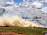 Fumaça cobre parte do IV Centenário — foto 4 de 6