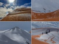 Imagens mostram deserto do Saara coberto por neve, na Argélia — foto 2 de 2